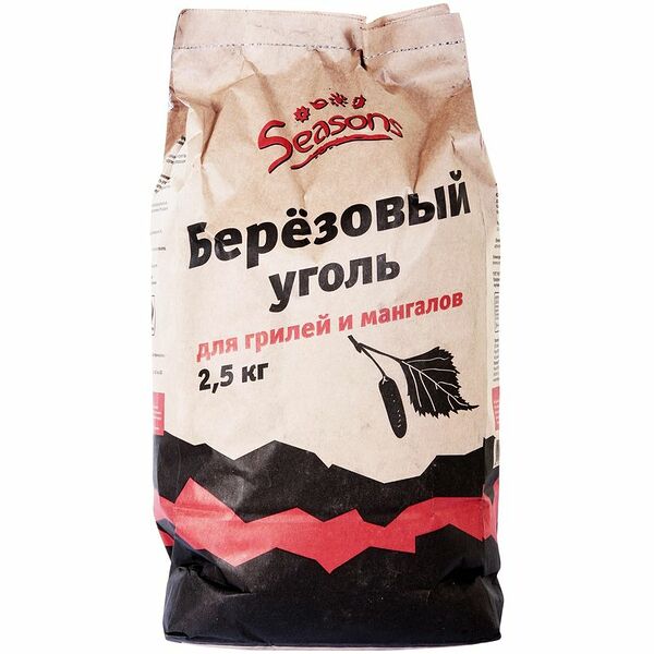 Уголь Seasons древесный 2.5кг