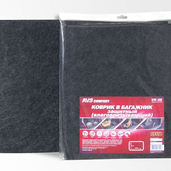 Коврик влаговпитывающий (багажник) AVS VK-06 (100х80 см) 1 шт.