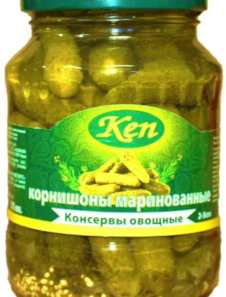 Корнишоны Ken маринованные 2-5см 350г