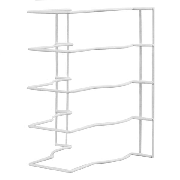 Подставка для крышек вертикальная, 25 х 32 х 21 см, белая, сталь