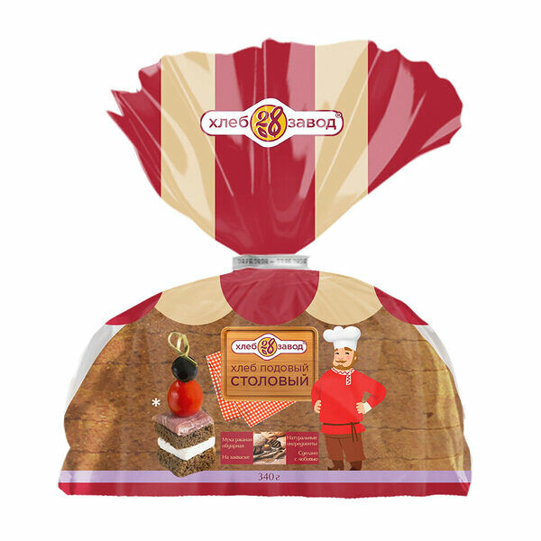 Хлеб столовый Хлебозавод №28 Подовый