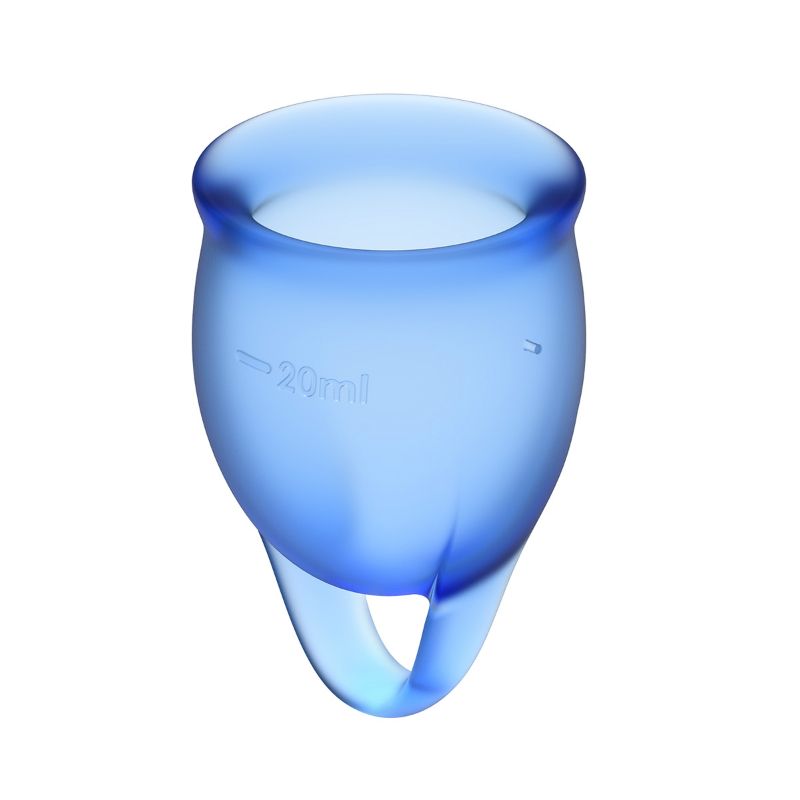 

Менструальные чаши SATISFYER Feel confident голубой, 2шт