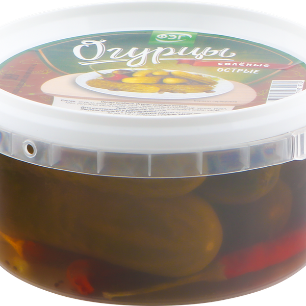 Огурцы соленые Фэг острые