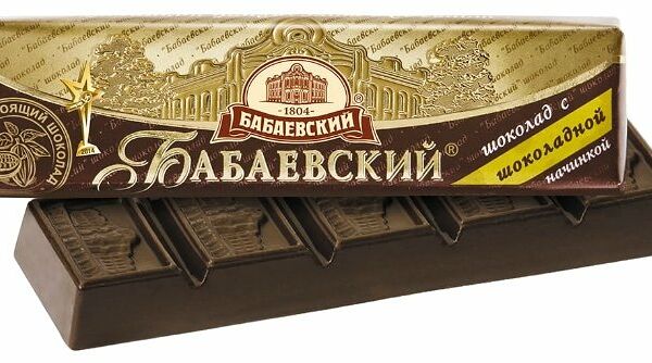 Шоколад темный Бабаевский с шоколадной начинкой