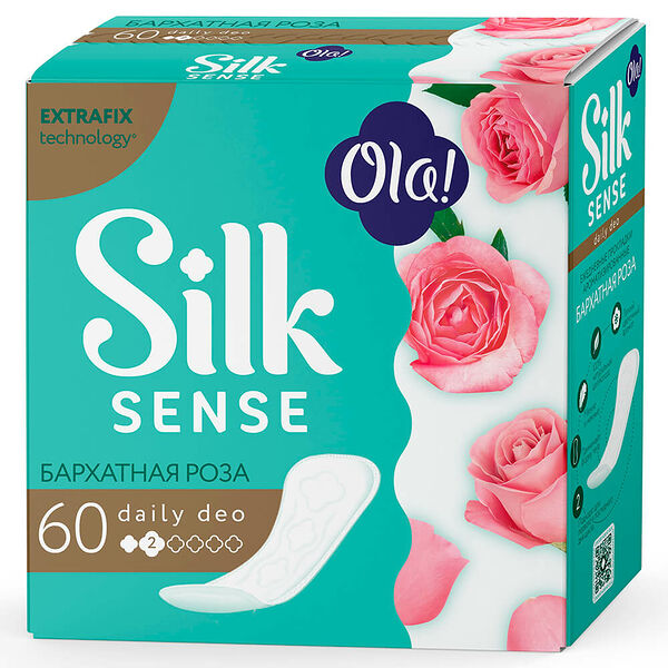 Прокладки ежедневные ола 60 шт део бархатная роза