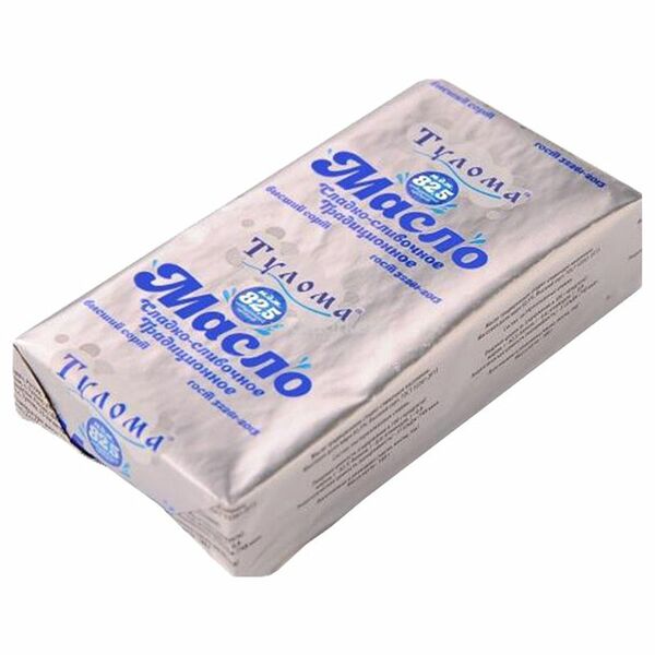Масло сладкосливочное Тулома 82.5%