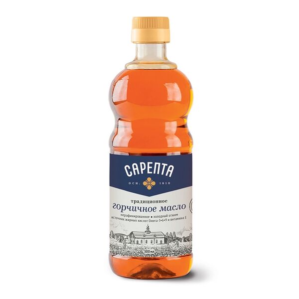 Масло горчичное Сарепта нерафинированное, 500 мл