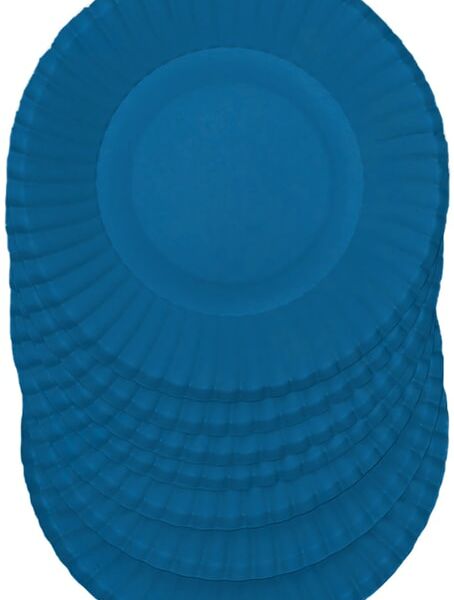 Тарелки бумажные Gratias синие d23см 6шт