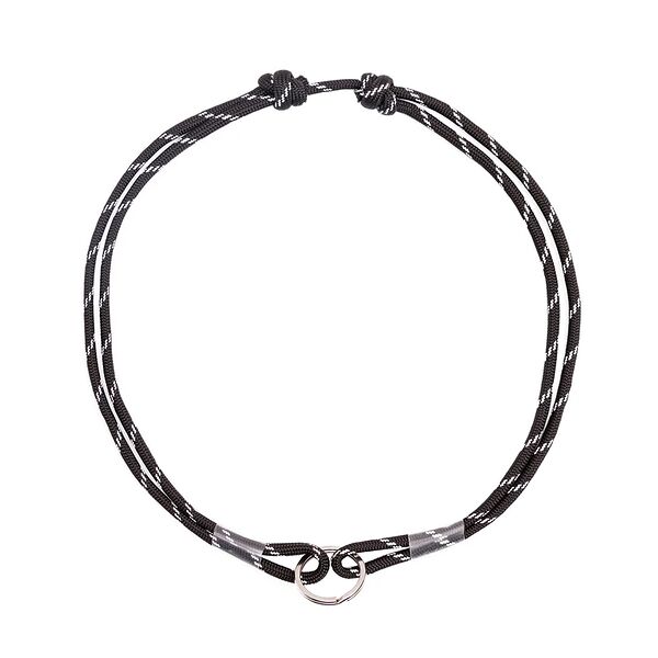 Шнурок для адресника светоотражающий из парашютного паракорда, размер45-75 см