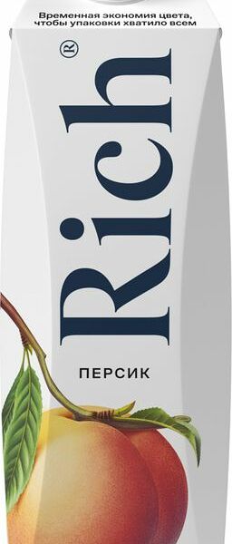 Нектар Rich персиковый 1л