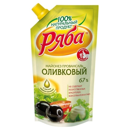 

Майонез Ряба Провансаль Оливковый 67%