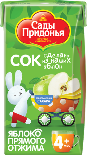 

Сок Сады Придонья яблоко прямого отжима 125 мл