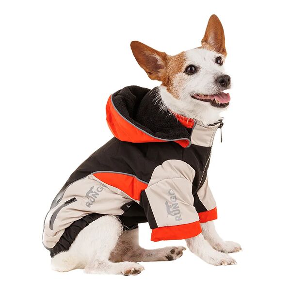 Куртка на молнии для собак XL черный (унисекс)