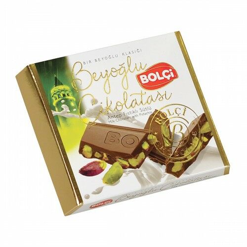 Молочный шоколад Bolci с цельной фисташкой