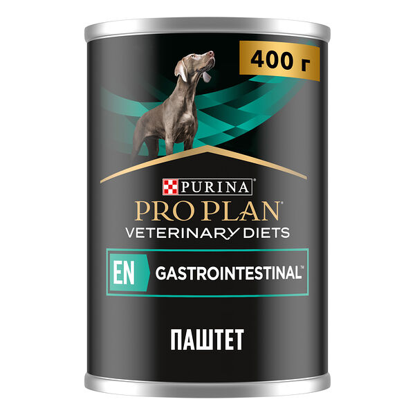 Влажный корм для собак диетический PRO PLAN® VETERINARY DIETS EN Gastrointestinal при расстройствах пищеварения,  паштет, 400 г