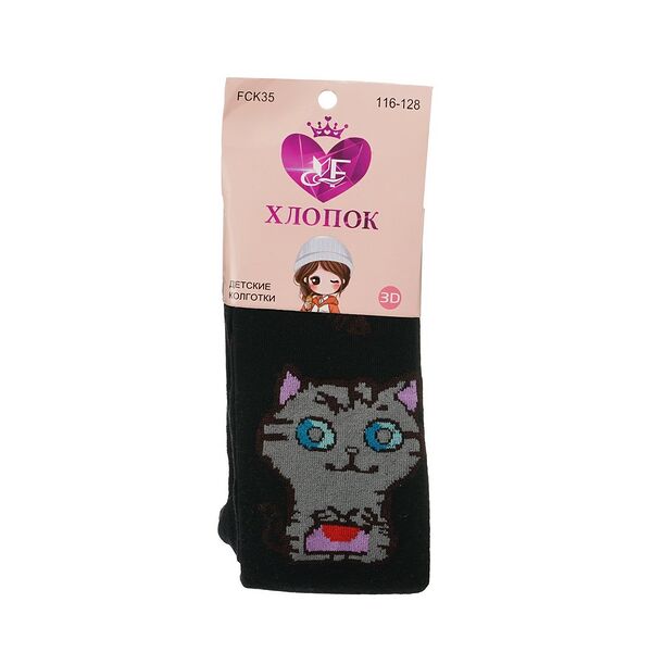 Детские колготки Мастер Хлопка Кошка р.116-128