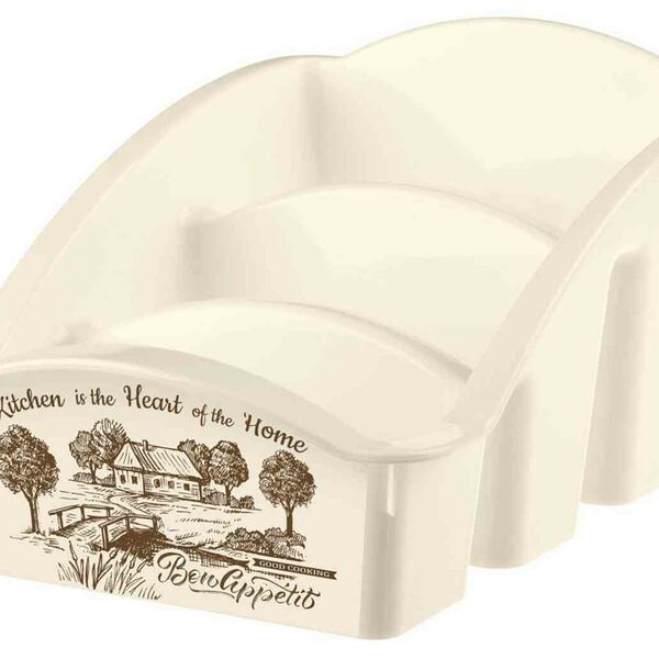 Емкость для специй Phibo с декором, 22.3х15х12 см, цвет в ассортименте, 1 шт