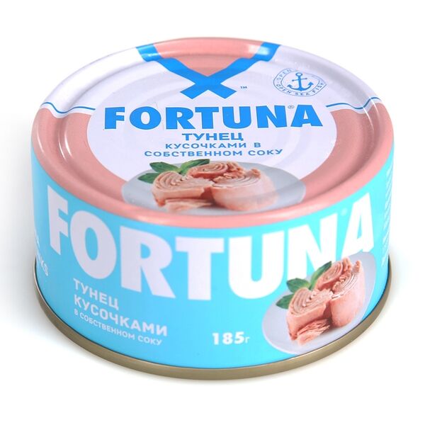 Тунец Fortuna кусочками в собственном соку