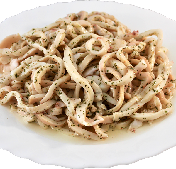 Кальмар командорский Морской бриз в масле с зеленью, вес 