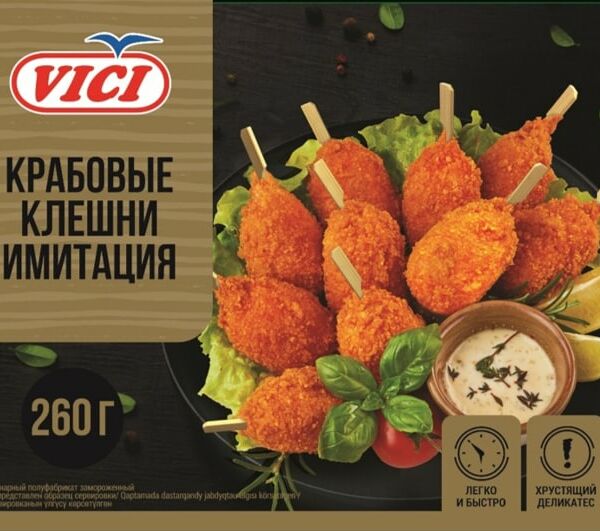 Клешни краба Vici имитация в панировке 260г