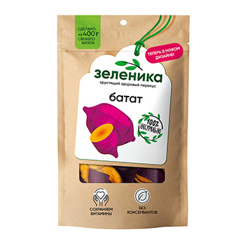 

Батат сушёный Зеленика Здоровый перекус 50 г
