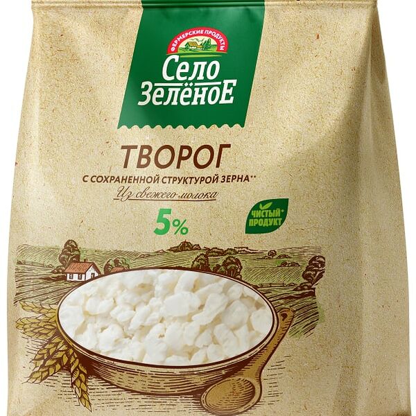 Творог Село Зеленое 5% 200г