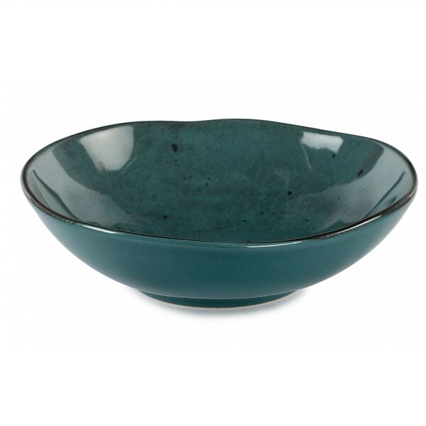 Тарелка суповая Domenik Stone 22 см керамика синий