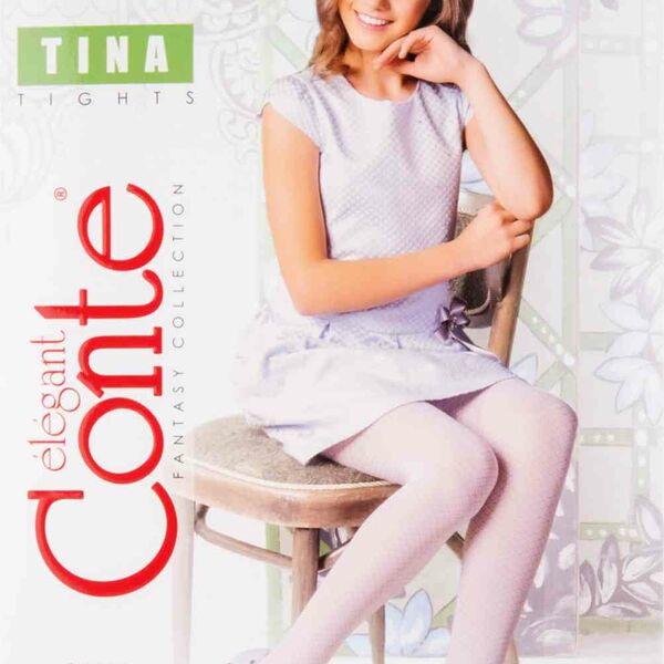 Колготки детские Conte Tina цвет: marino/синий, размер 158-164