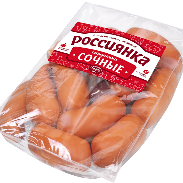 Сардельки РОССИЯНКА Сочные вес.