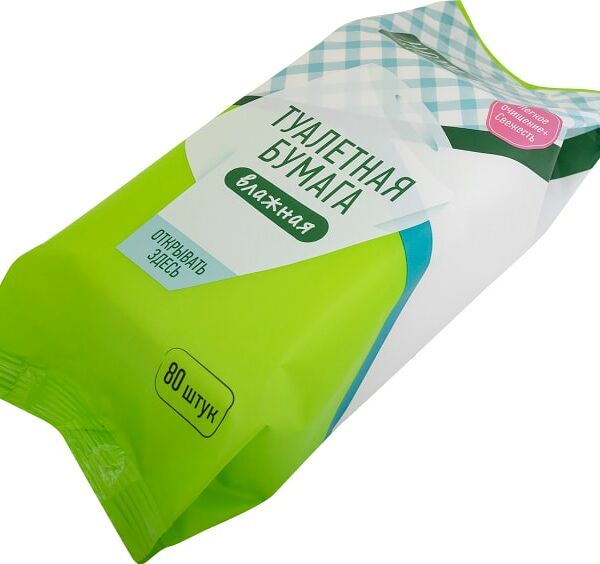 Туалетная бумага Home Story влажная 80шт