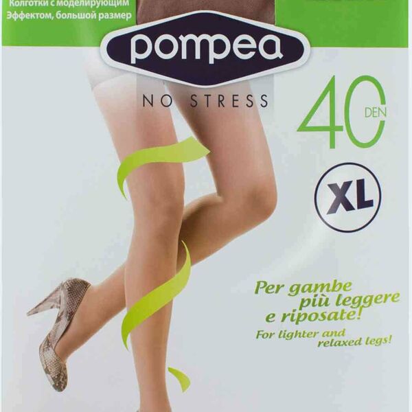Колготки женские Pompea Riposante cammello/бежевый, размер XL, 40 den