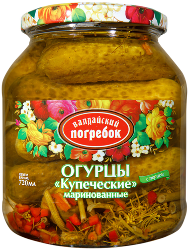 

Огурцы маринованные Валдайский Погребок Купеческие 650 г