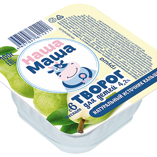 Творог Наша Маша для детского Питания Груша 4,2% без змж