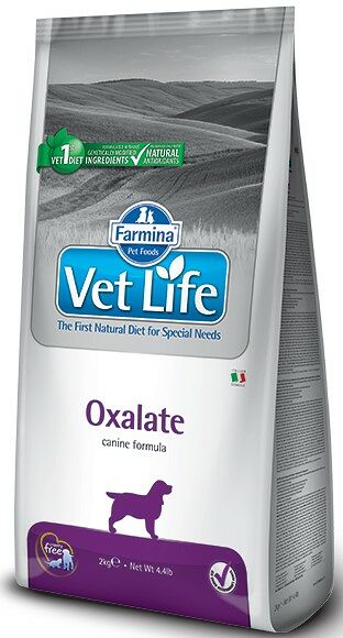 Vet Life Dog Oxalate корм для собак при подавление образования оксалатов Диетический 2 кг