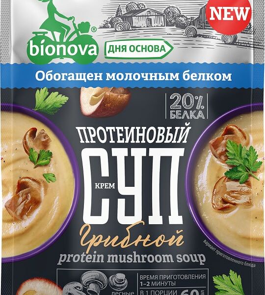 Крем-суп протеиновый Bionova Грибной 20г