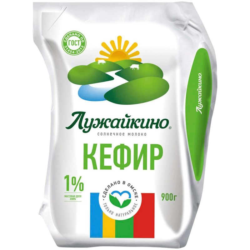 

Кефир Лужайкино 1% 900 г