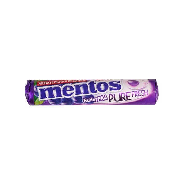 Жевательная резинка Mentos Ролл Пюр Фреш Виноград