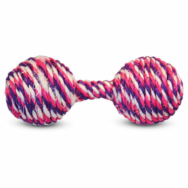 Игрушка для кошек из сизаля - гантель ТМ Triol (Триол)