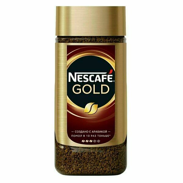 Кофе Nescafe Gold растворимый сублимированный,, стеклянная банка