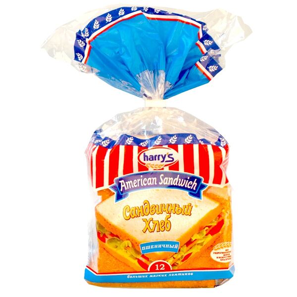 Хлеб American Sandwich пшеничный вес 470г Харрис