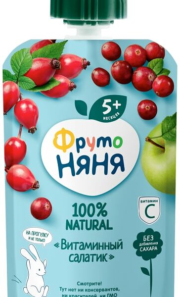 Пюре ФрутоНяня Витаминный салатик с 5 месяцев 90г