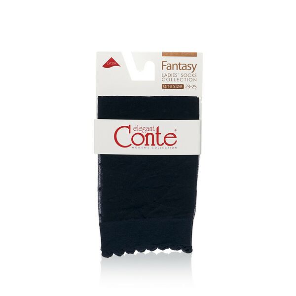 Женские капроновые носки Conte Fantasy, горох, marino, р.23-25