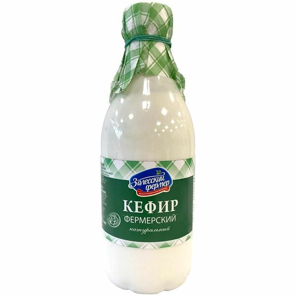 Кефир Залесский Фермер Фермерский натуральный 3.2%, 900мл