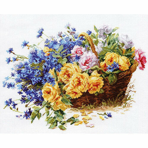 2-27 Набор для вышивания АЛИСА 'Розы и васильки' 40*30см