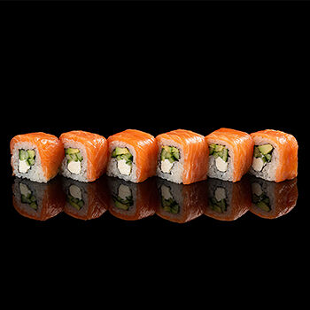 Ролл Филадельфия с лососем и творожным сыром TASTE OF «Уже Готово» 6 шт.