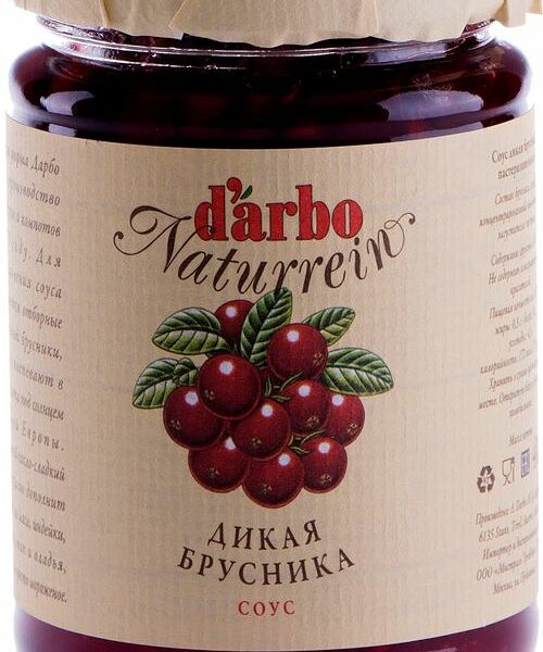 Соус D'arbo дикая брусника 400 г