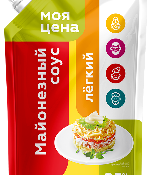 Соус майонезный Моя цена Легкий 25% 216 г