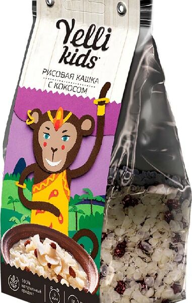 Каша Yelli Kids рисовая с кокосом 100г