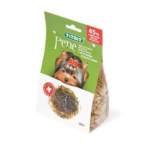 Лакомство для собак TITBIT Печенье PENE с морскими водорослями (упаковка - 5 шт)
