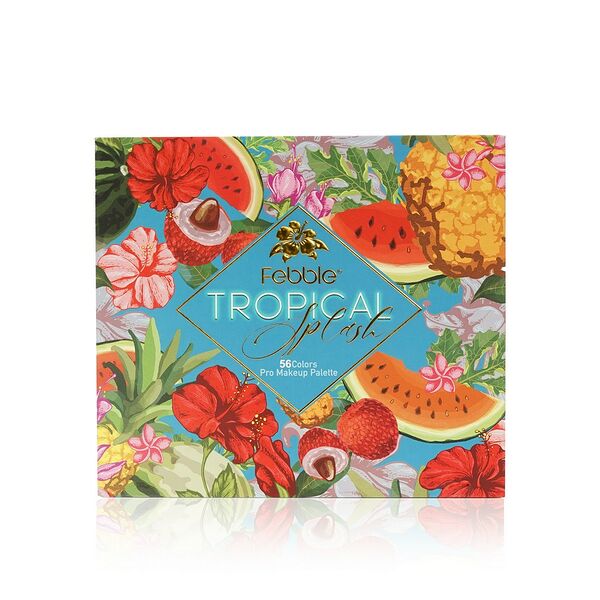 Палетка теней для век Febble Tropical, 56 цветов